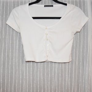 Brandy Melville White Crop Top